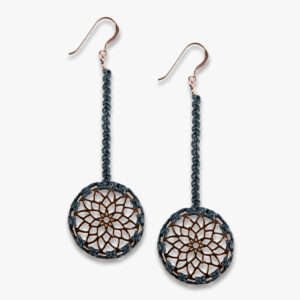 Waterlily-handmade-earrings-macrame
