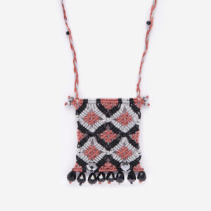 Talisman Macrame Necklace with long chain